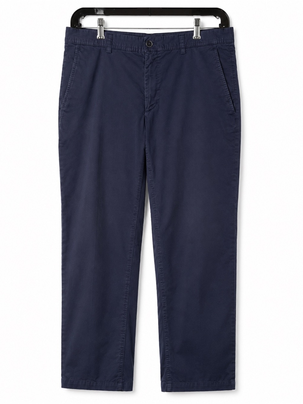 Pal Zileri Italy Luxury Men's Navy Flat-Front Chinos